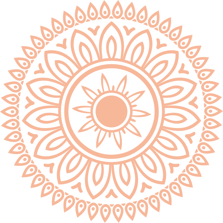 Mandala design Orange